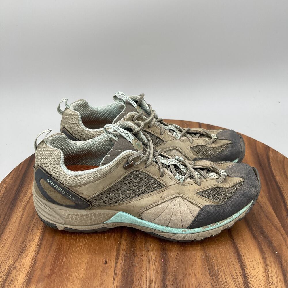 Merrell Avian Light Ventilator Shoes Womens 9.5 Brown Leather Walking Hiking